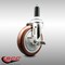 Service Caster 5 Inch 316SS Maroon Polyurethane Swivel 1 Inch Expanding Stem Caster Brake SCC-SS316EX20S514-PPUB-MRN-TLB-1 - alternate 3